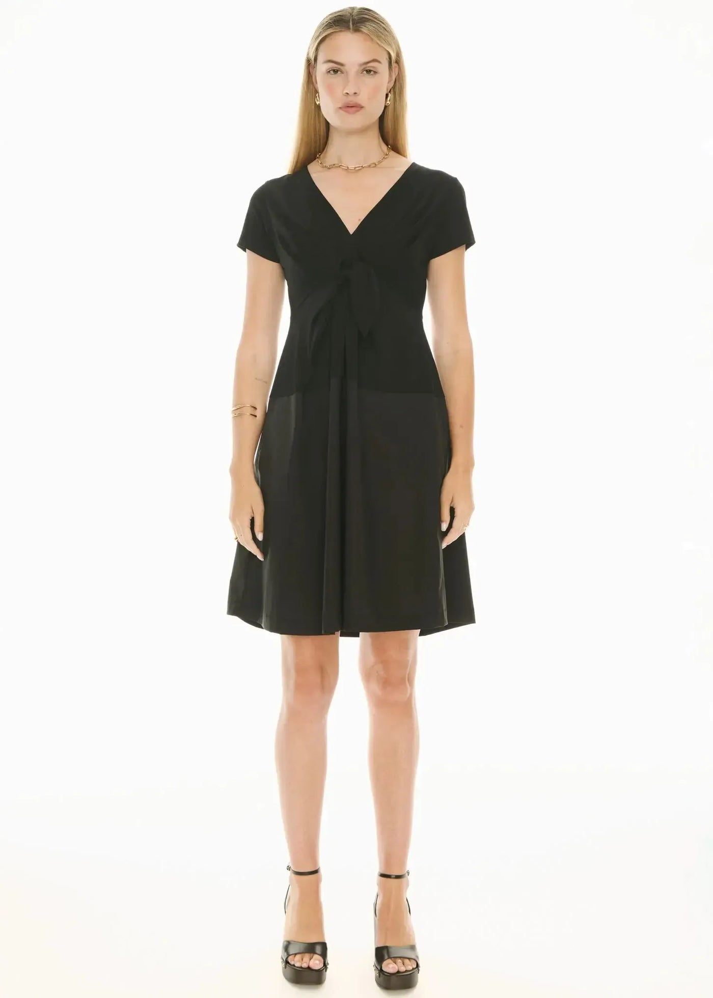 Orlo Wrap Dress - Black-Pol-Lima & Co
