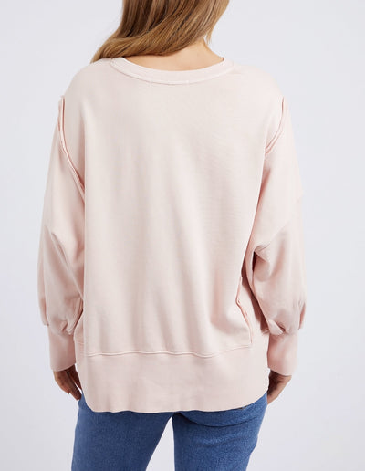 Oversized Crew - Peach Pink-Foxwood-Lima & Co