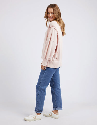 Oversized Crew - Peach Pink-Foxwood-Lima & Co