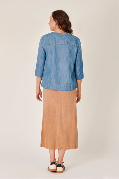Panel Jacket - Blue-One Ten Willow-Lima & Co