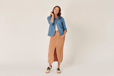 Panel Jacket - Blue-One Ten Willow-Lima & Co