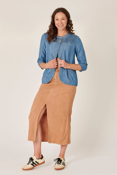 Panel Jacket - Blue-One Ten Willow-Lima & Co