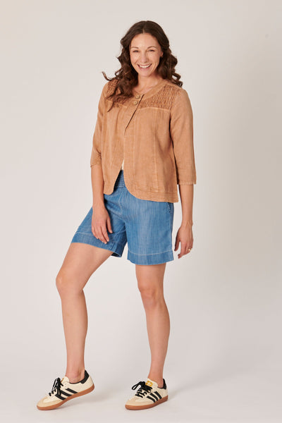 Panel Jacket - Toffee-One Ten Willow-Lima & Co