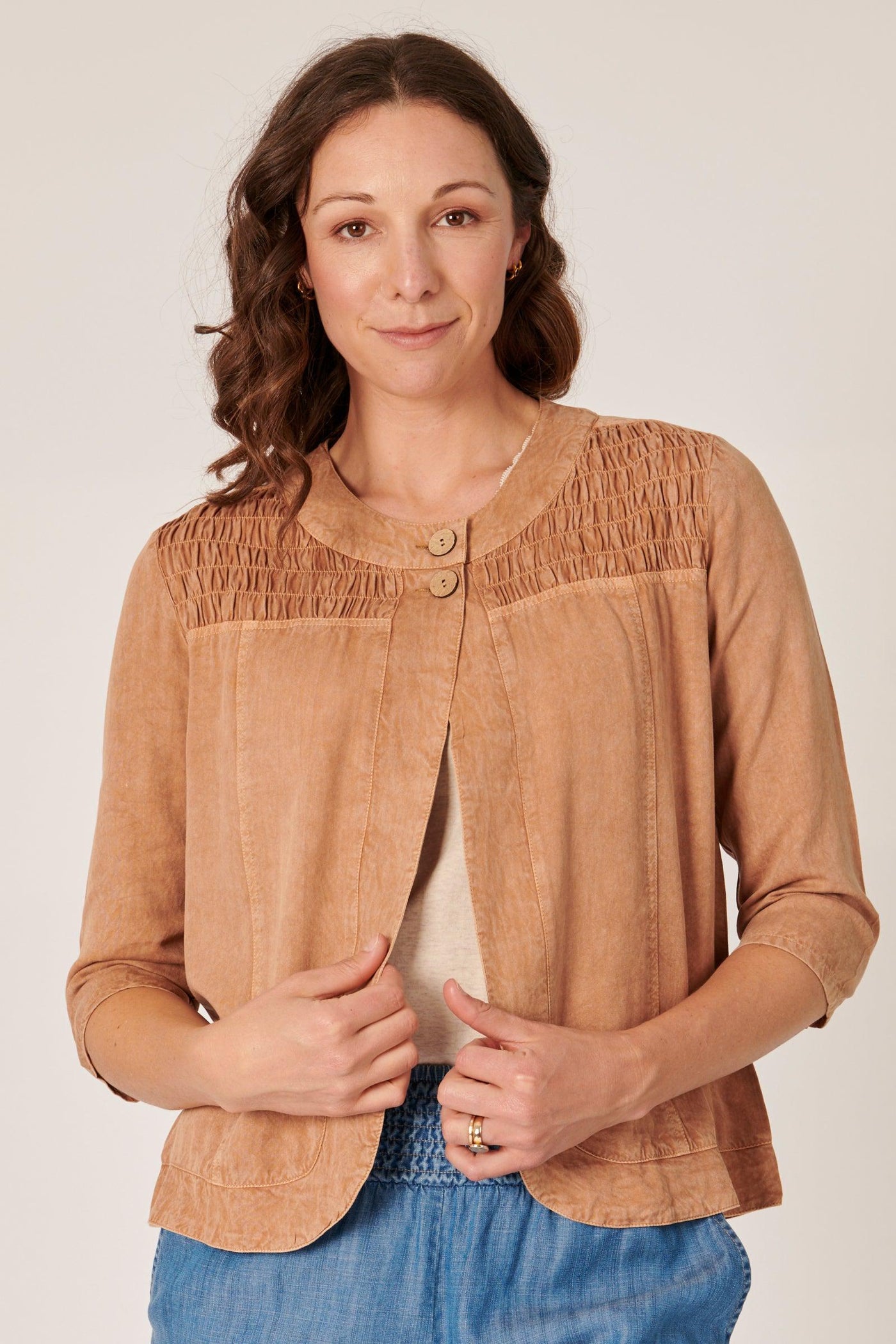 Panel Jacket - Toffee-One Ten Willow-Lima & Co