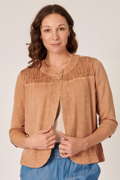 Panel Jacket - Toffee-One Ten Willow-Lima & Co