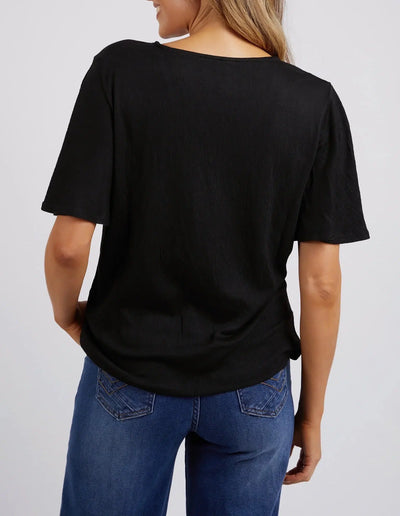 Pearl S/S Top - Black-Elm Lifestyle-Lima & Co