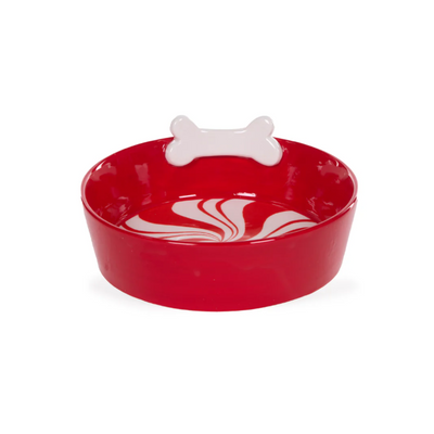 Peppermint Dog Bowl-Holly and Ivy-Lima & Co