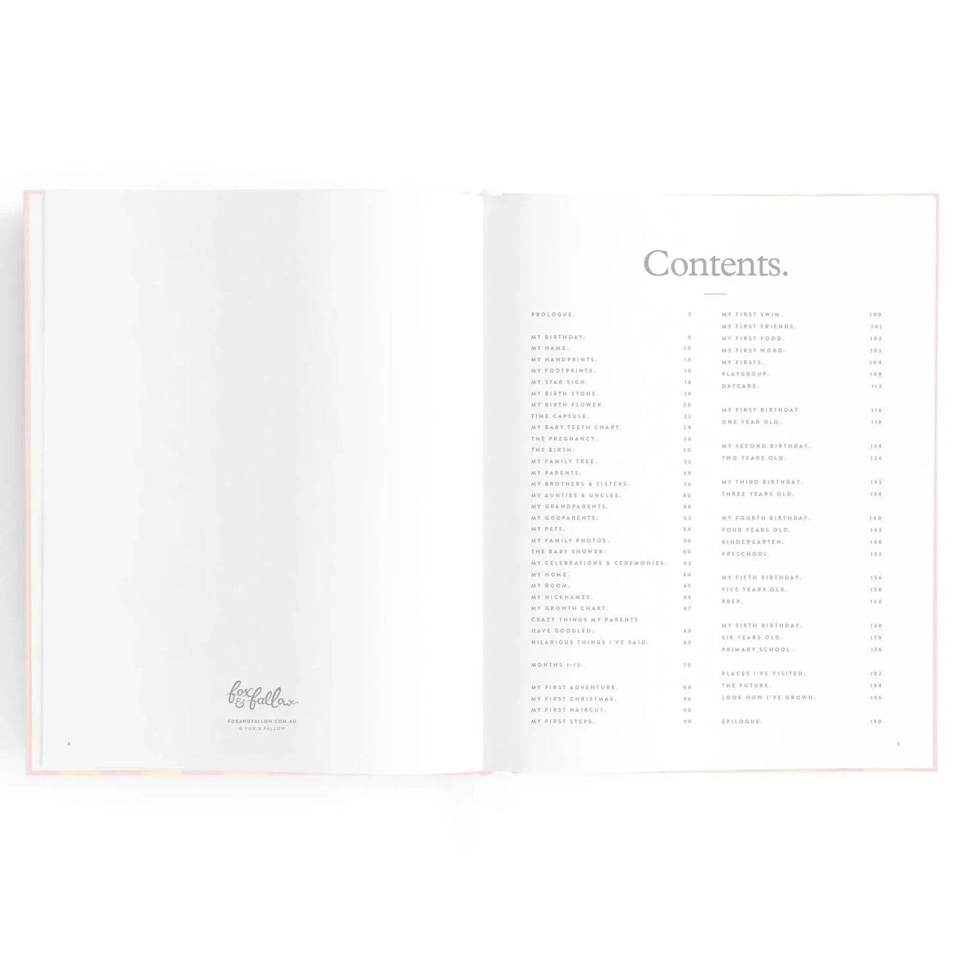 Petal Stripe Baby Book-Fox And Fallow-Lima & Co