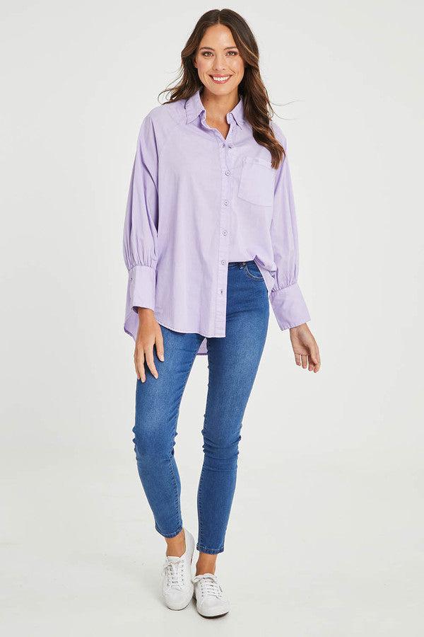 Phillipa Shirt - Purple-Elm Lifestyle-Lima & Co