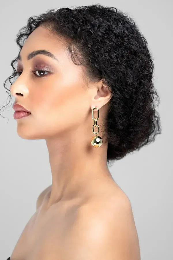 Pia Earring - Gold-Liberte-Lima & Co