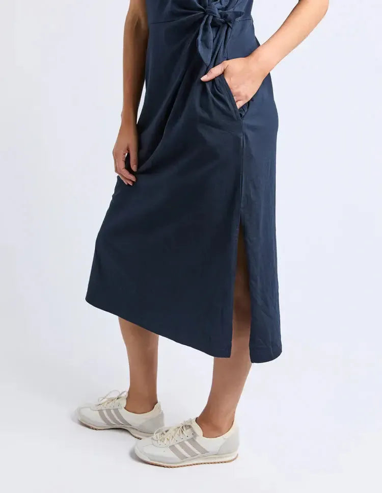 Picnic Dress - Navy-Elm Lifestyle-Lima & Co
