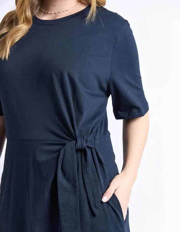 Picnic Dress - Navy-Elm Lifestyle-Lima & Co