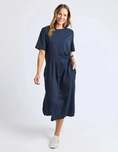 Picnic Dress - Navy-Elm Lifestyle-Lima & Co