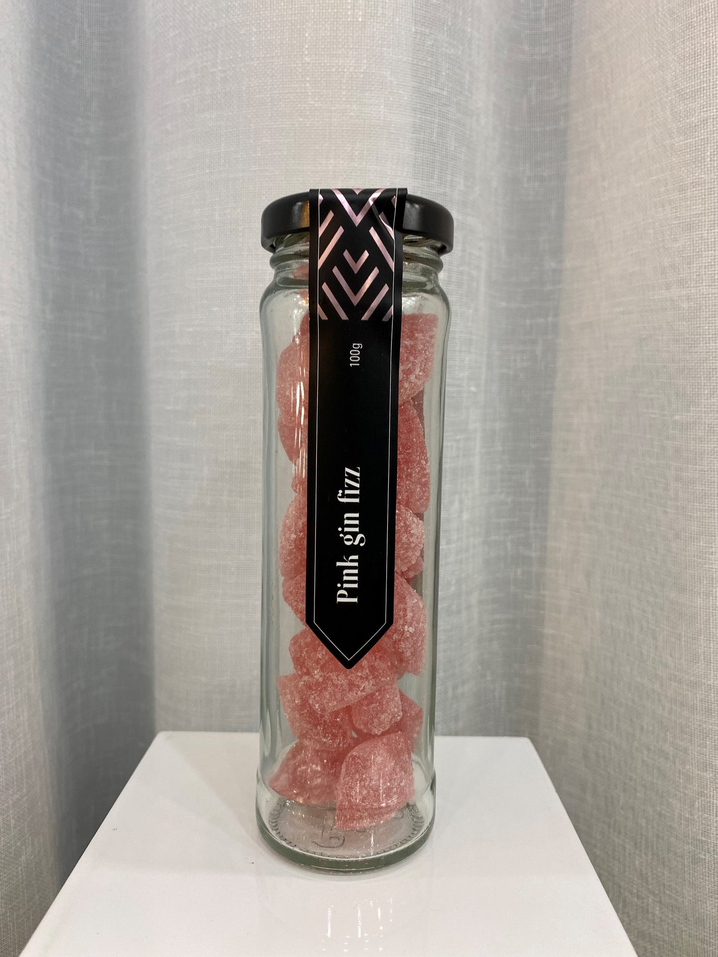 Pink gin Fizz Flavoured Rock Cany 100g-Chocamama-Lima & Co