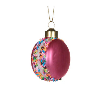 Pink Sprinkles Macaron Hanging-Holly and Ivy-Lima & Co