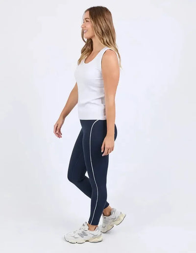 Piping Legging - Navy-Foxwood-Lima & Co