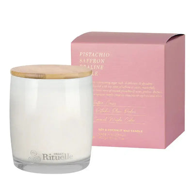 Pistachio Saffron Praline Maple Candle - 400g-Urban Rituelle-Lima & Co