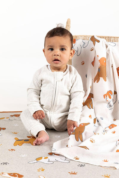 Playful Puppies Blanket-INDUS DESIGN-Lima & Co