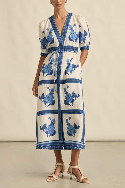 Portait Dress - Azure-Zoe Kratzmann-Lima & Co