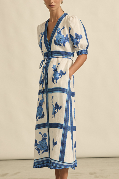 Portait Dress - Azure-Zoe Kratzmann-Lima & Co