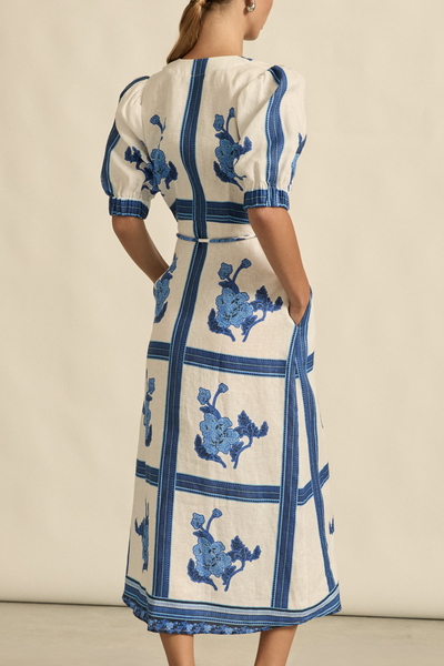 Portait Dress - Azure-Zoe Kratzmann-Lima & Co
