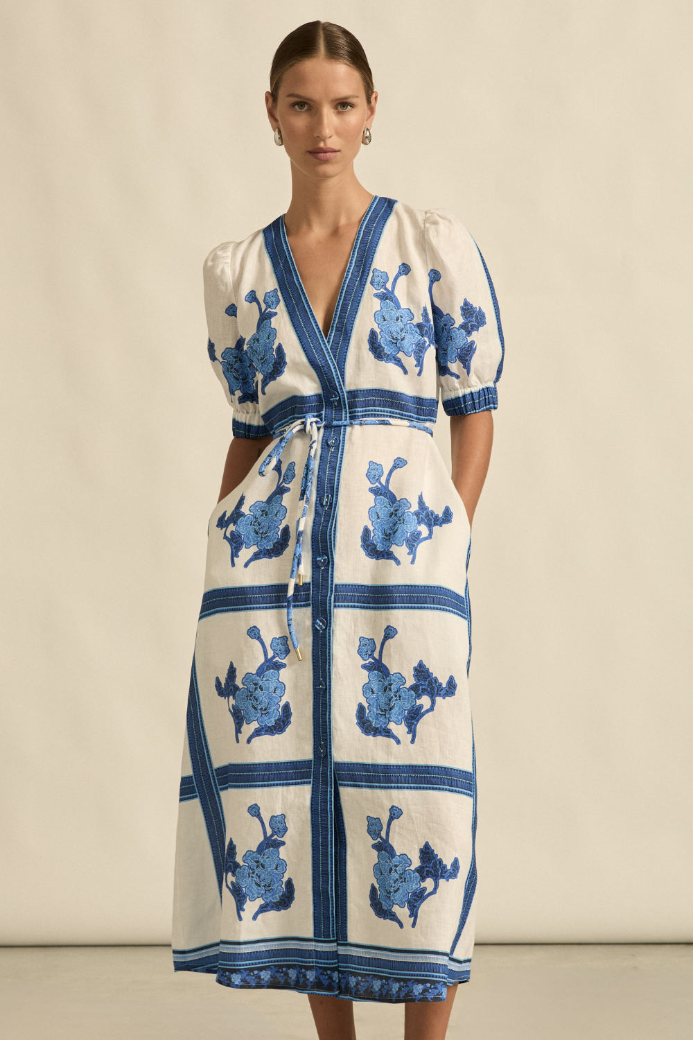 Portait Dress - Azure-Zoe Kratzmann-Lima & Co