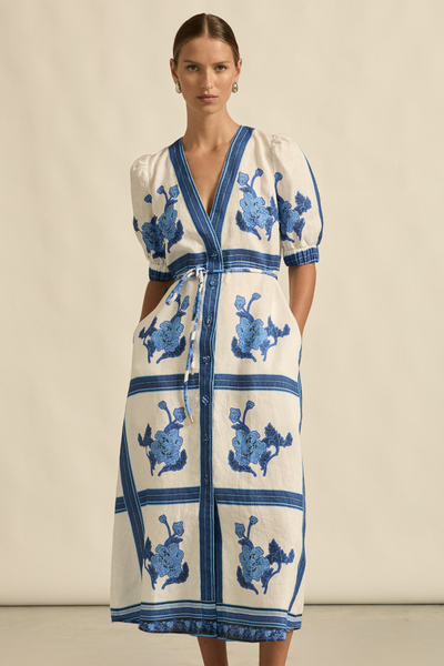 Portait Dress - Azure-Zoe Kratzmann-Lima & Co