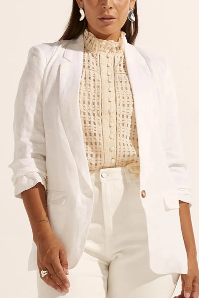 Prevail Jacket - Porcelain-Zoe Kratzmann-Lima & Co