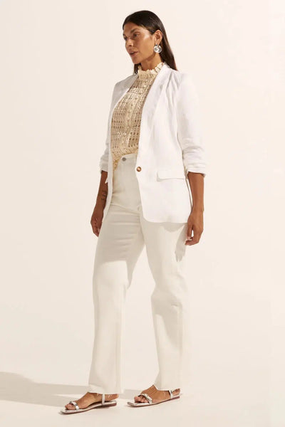 Prevail Jacket - Porcelain-Zoe Kratzmann-Lima & Co