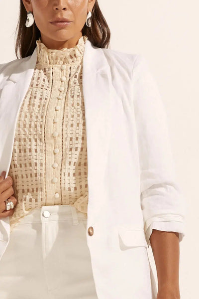 Prevail Jacket - Porcelain-Zoe Kratzmann-Lima & Co