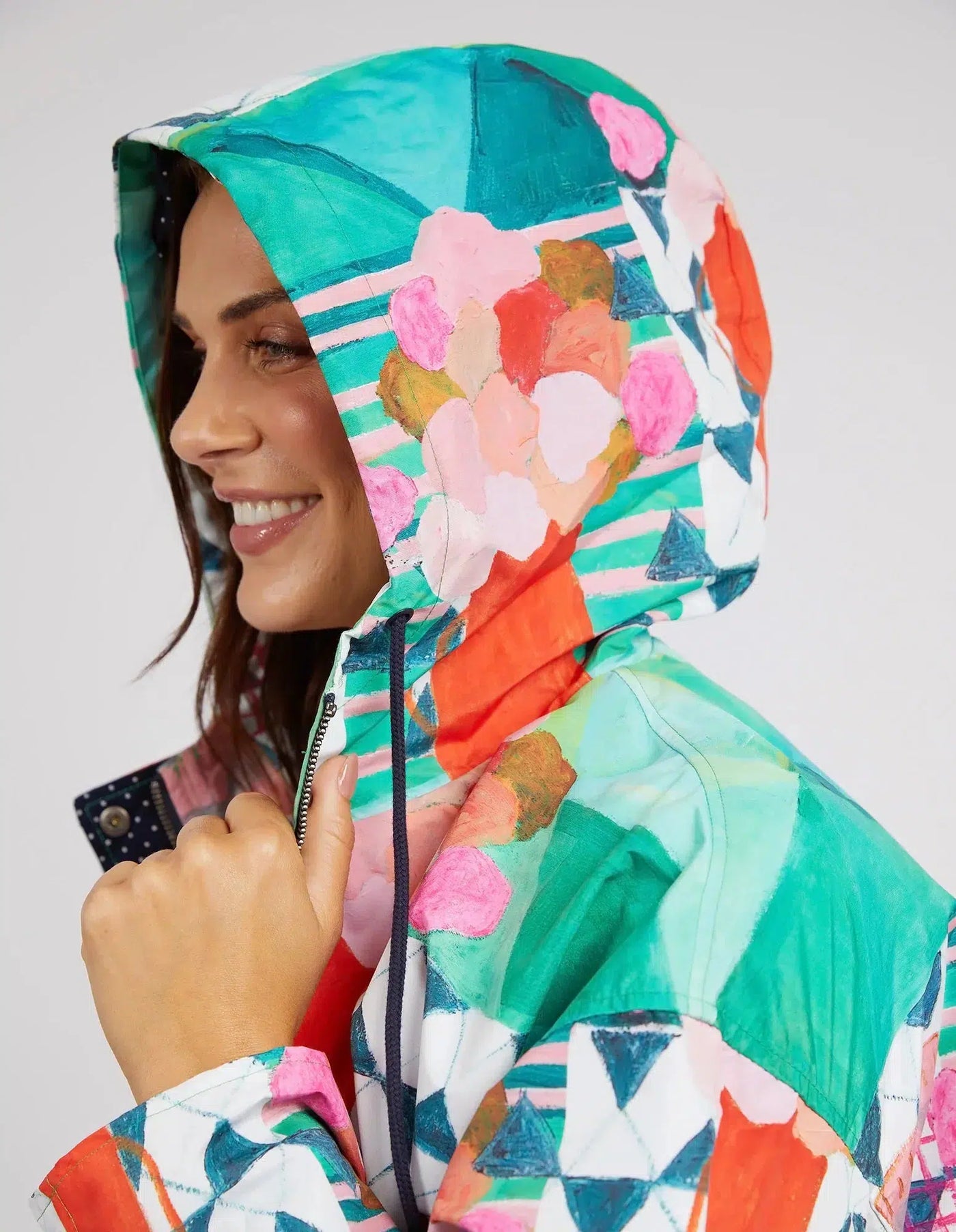 Private Universe Raincoat - Green-Elm Lifestyle-Lima & Co