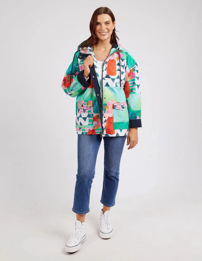 Private Universe Raincoat - Green-Elm Lifestyle-Lima & Co