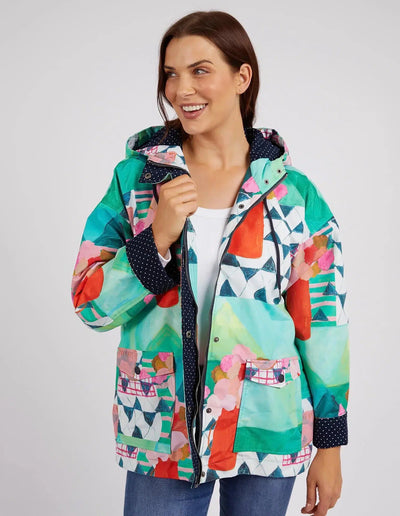 Private Universe Raincoat - Green-Elm Lifestyle-Lima & Co