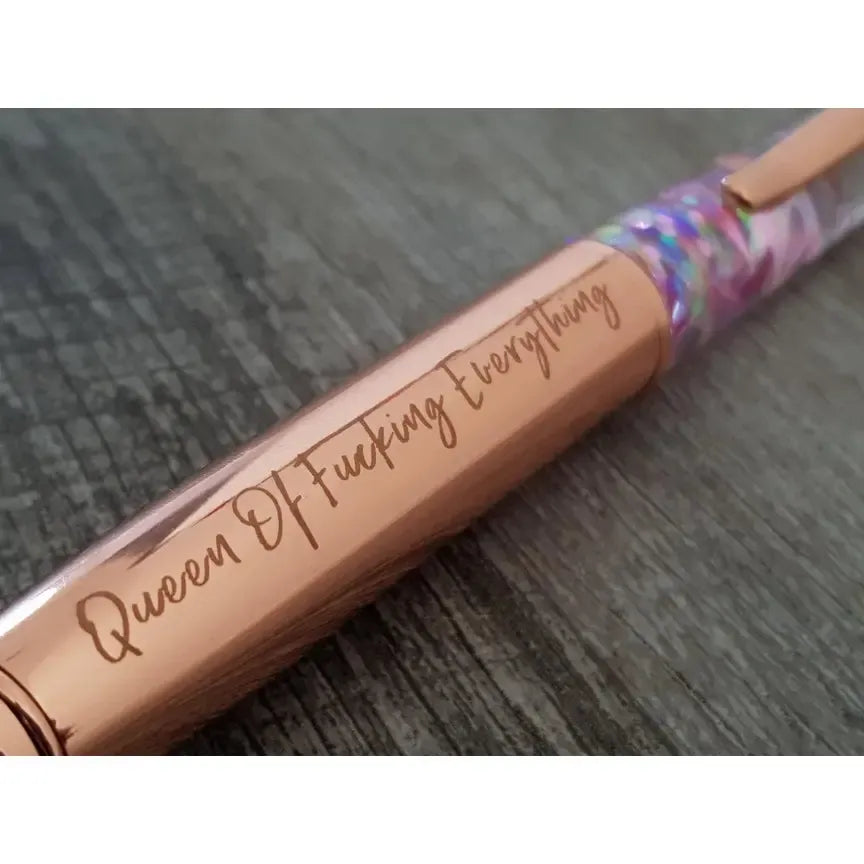 Queen of Fucking Everything Glitter Pen-Disrupted Industries-Lima & Co