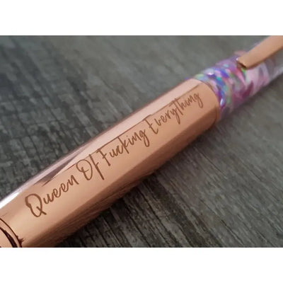 Queen of Fucking Everything Glitter Pen-Disrupted Industries-Lima & Co