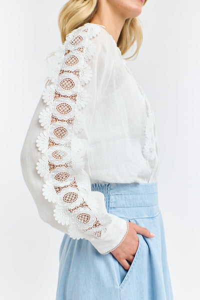 Romance Shirt - White-365 Days-Lima & Co