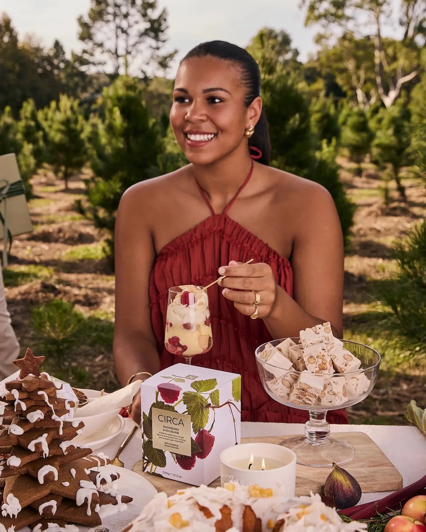 Raspberry & Rhubarb Candle 300g-Circa-Lima & Co