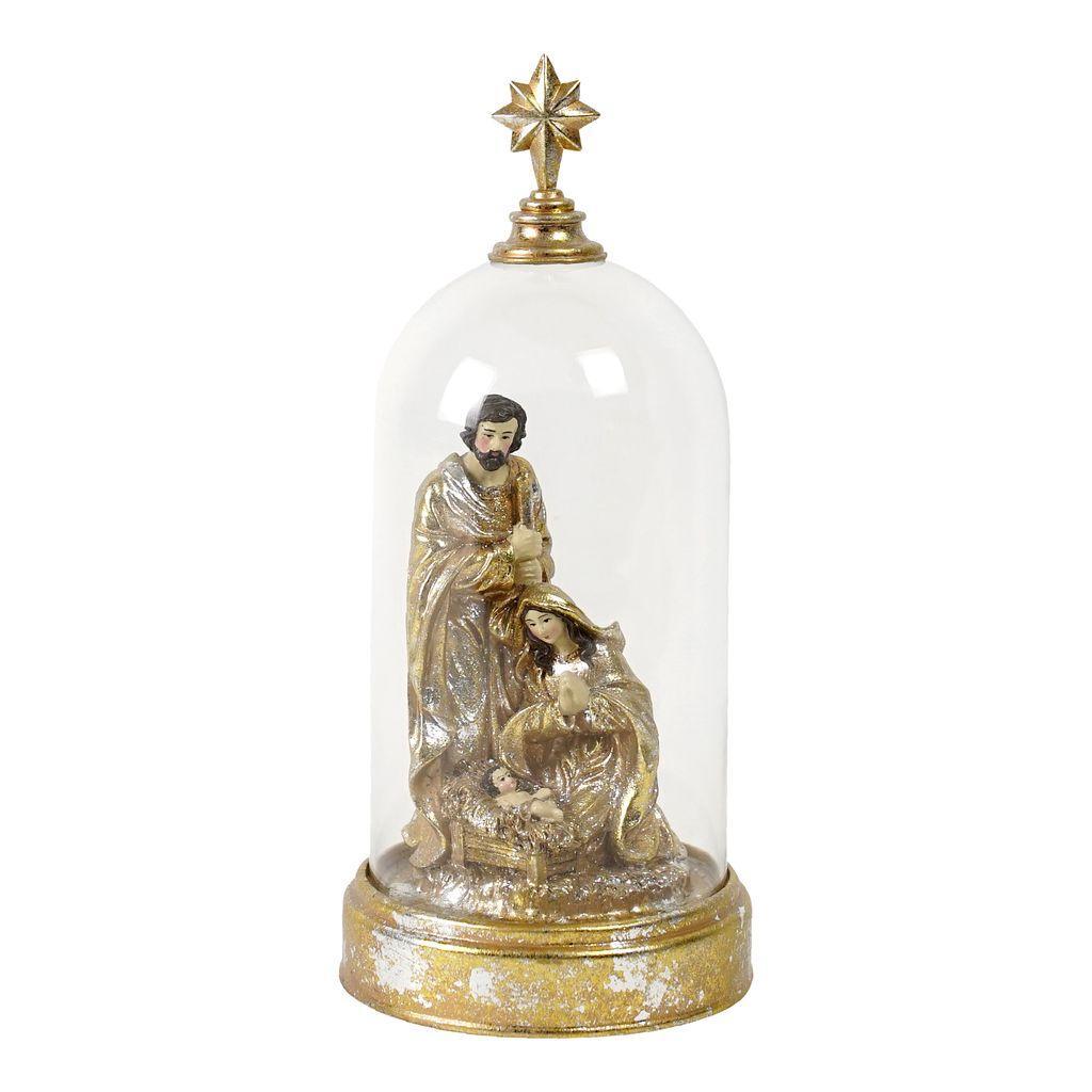 Resin Waterball Antique Gold Holy Family-Swing-Lima & Co