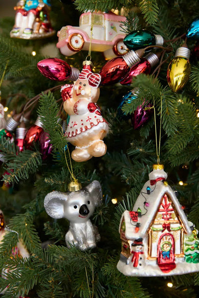 Retro Gingerbread Girl With Cupcake Hanging-Holly and Ivy-Lima & Co