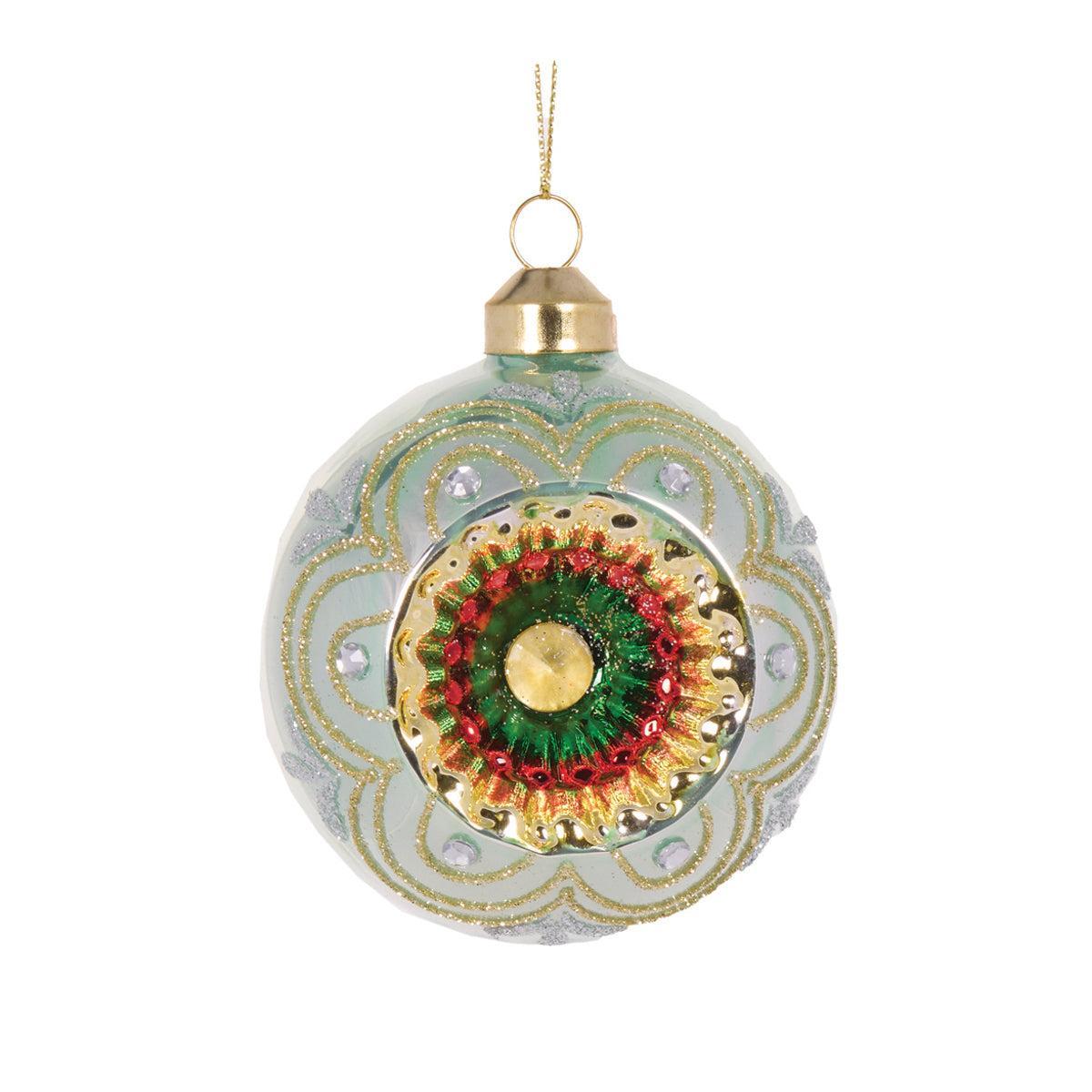 Retro Green Vintage Bauble-Holly and Ivy-Lima & Co