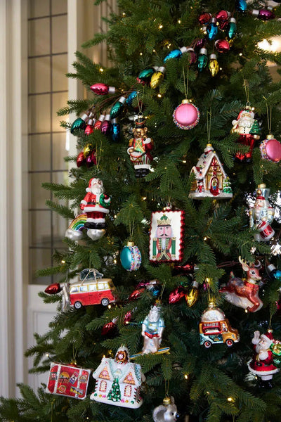 Retro Pastel Gingerbread House Hanging-Holly and Ivy-Lima & Co