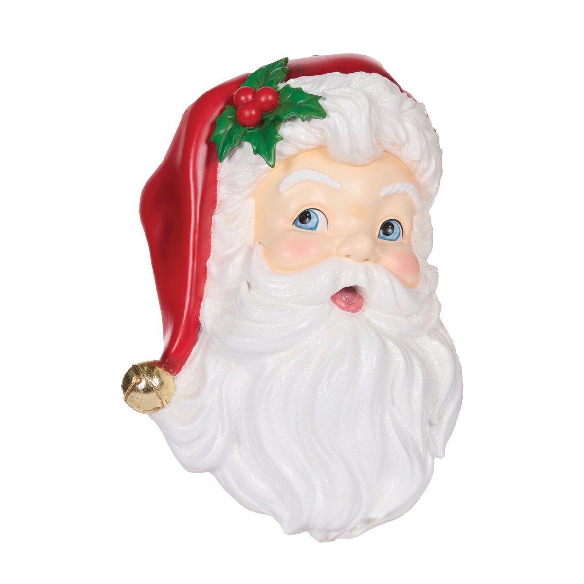 Retro Santa Face Wall Décor-Holly and Ivy-Lima & Co