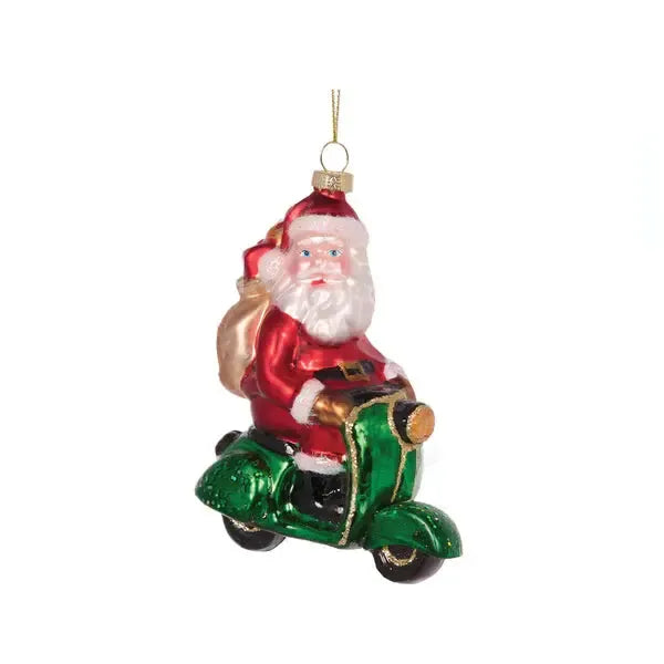 Retro Santa On Vespa-Holly and Ivy-Lima & Co