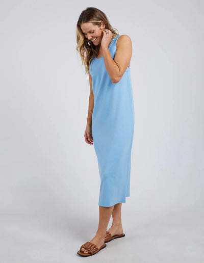 Rib Tank Dress - Azure Blue-Elm Lifestyle-Lima & Co