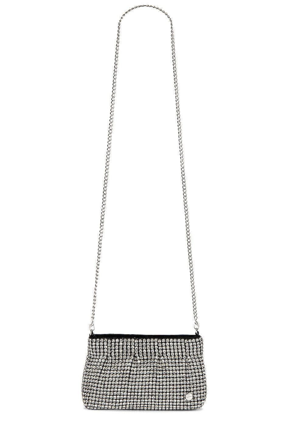 Rochelle Crystal Shoulder Bag - Black-Olga Berg-Lima & Co