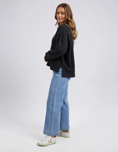Rosa Crew - Washed Black-Foxwood-Lima & Co