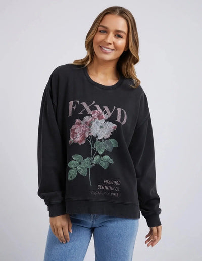 Rosa Crew - Washed Black-Foxwood-Lima & Co
