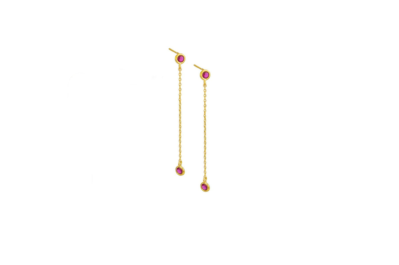 Ruby Drop Earring-Lima & Co-Lima & Co