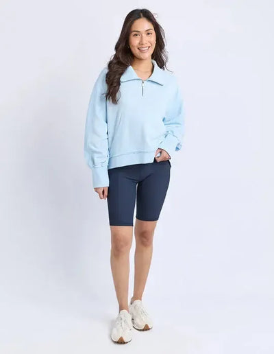 Sails Zip Crew - Light Blue-Foxwood-Lima & Co