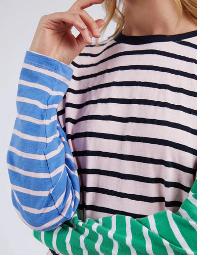 Sally Stripe L/S Tee - Pinkaboo-Elm Lifestyle-Lima & Co